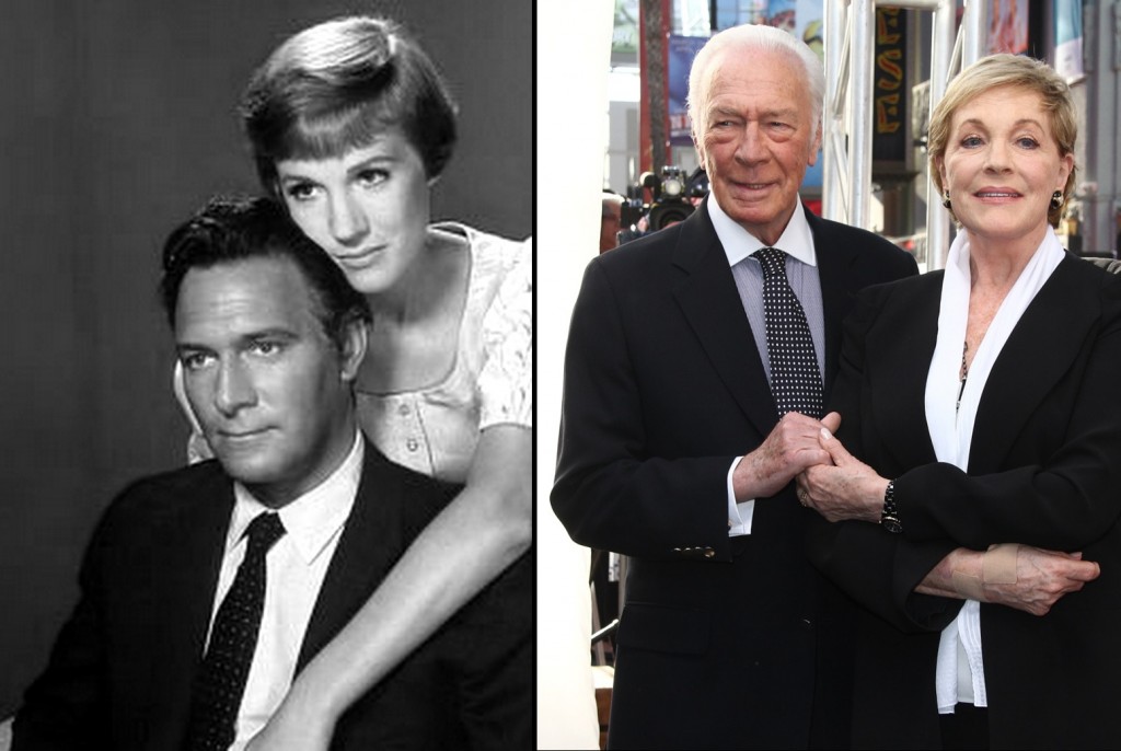 Julie Andrews y Christopher Plummer, antes y después.